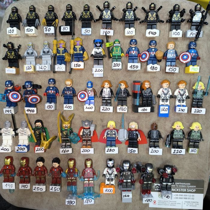 Минифигурки Лего Lego фигурки супергерои Бэтмен Спайдермен Марвел