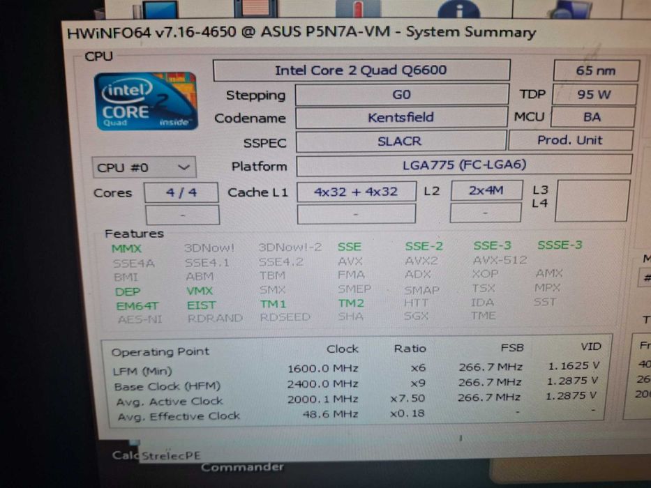 Płyta główna Asus P5N7A-VM + Core2Quad Q6600 + 8GB RAM nr 367