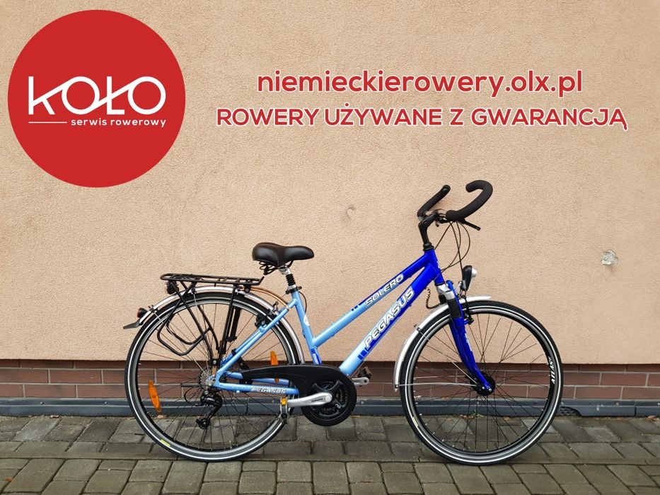 Rower damski trekkingowy PEGASUS koła 28 SHIMANO DEORE aluminium rabat