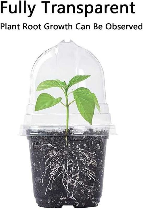 Doniczki do sadzonek z pokrywką wentylacyjną 12szt