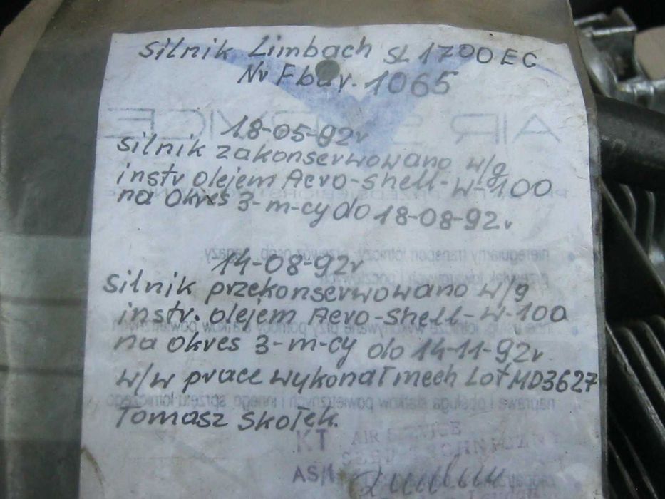 silnik lotniczy limbach 1700