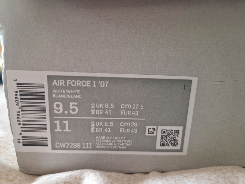 Ténis Nike Air force 1, NOVOS