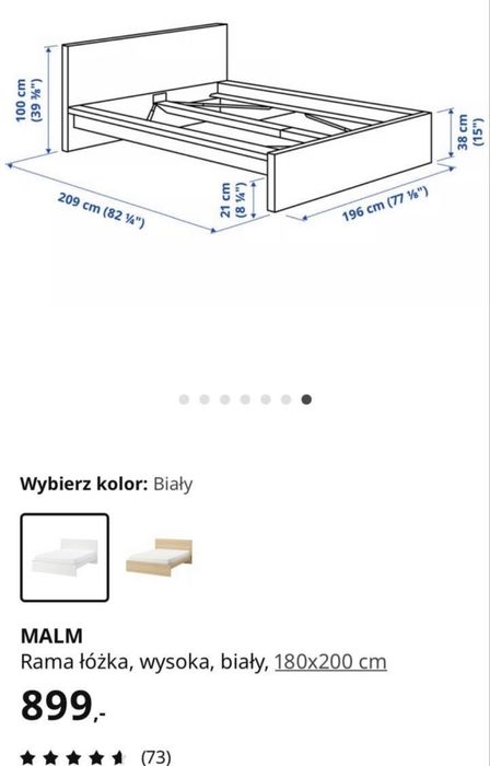 Łóżko sypialniane