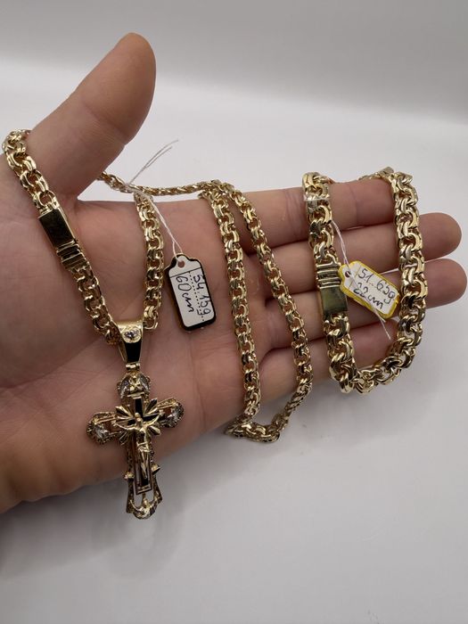 Nowy złoty zestaw Garibaldi Pr. 585 14K