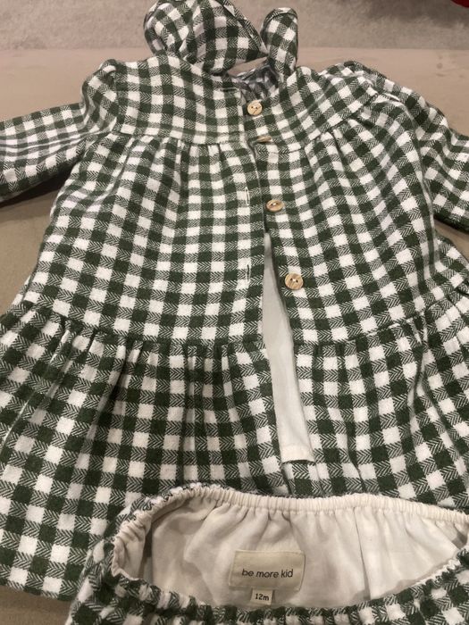 Vestido Be More Kid 12M como novo