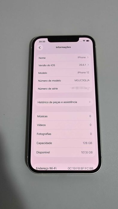 Iphone 12 128Gb. 100% Bateria. Muito bom