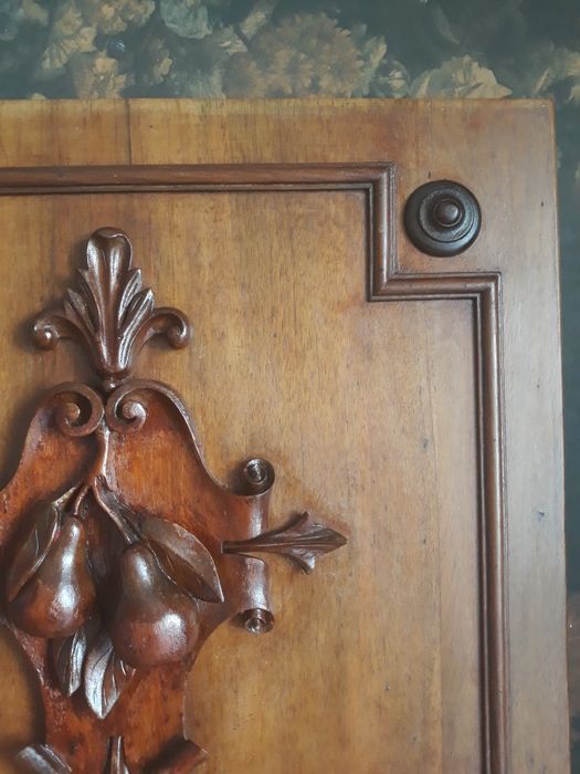 Painel de porta Antigo Entalhado à mão