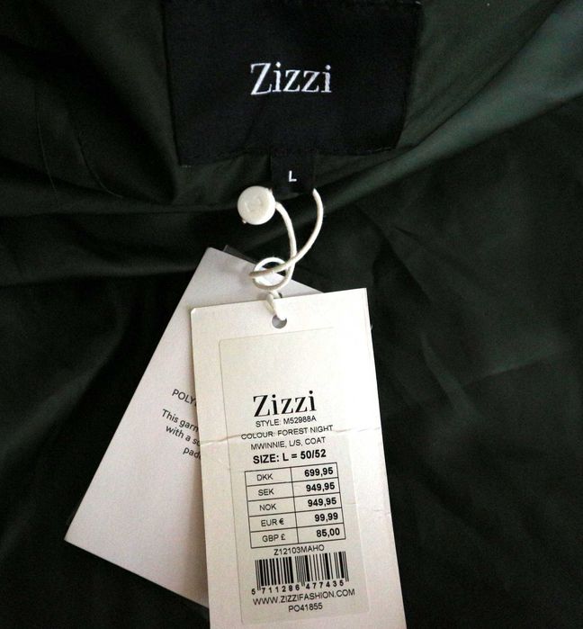 Zizzi ortalionowy płaszcz z kapturem rozmiar L