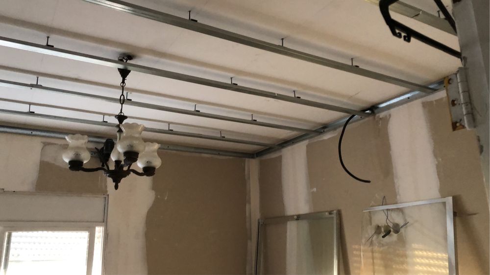 Trabalho com pladur,pintura e lavagem de telhado