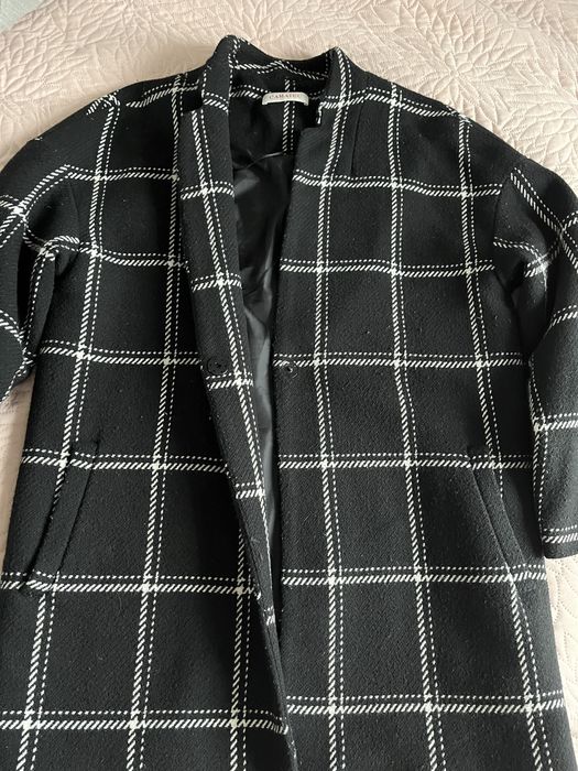 Kardigan czarny w kratę