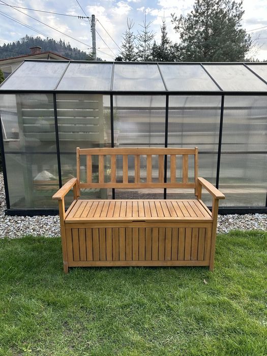 Ławka ogrodowa z drewna akacjowego