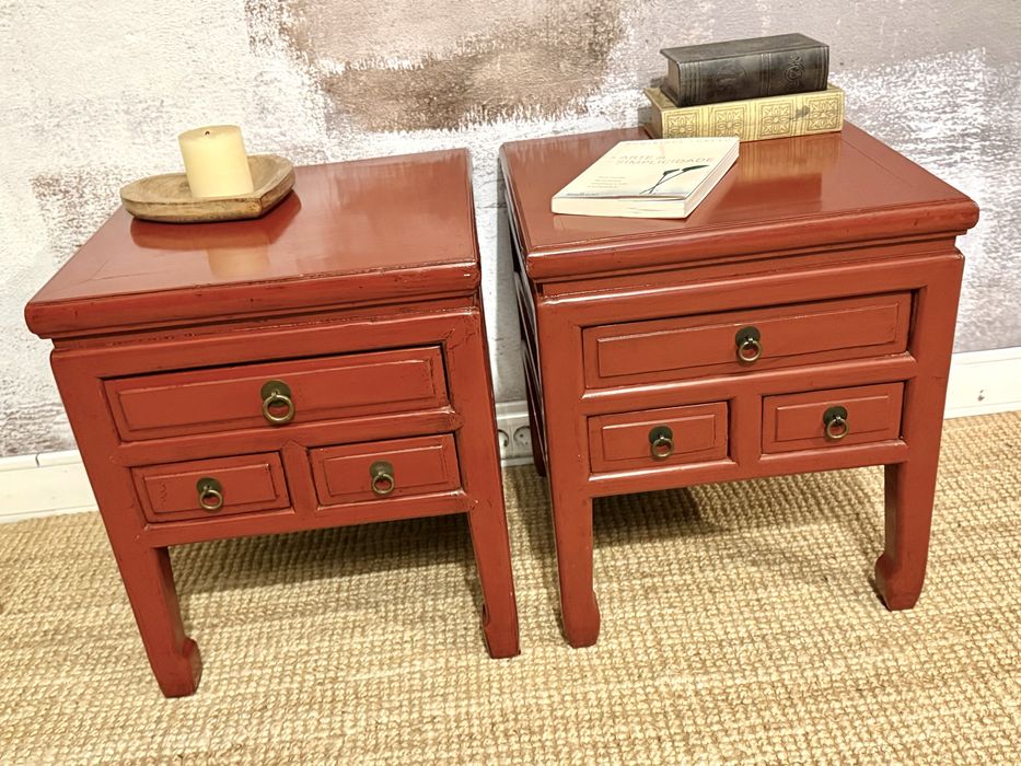 2 aparador, mesa, cabeceira, movel, armario, oriental, rustica