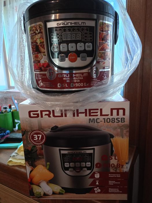 Мультиварка пароварка GRUNHELM MC 108SB. Новая.