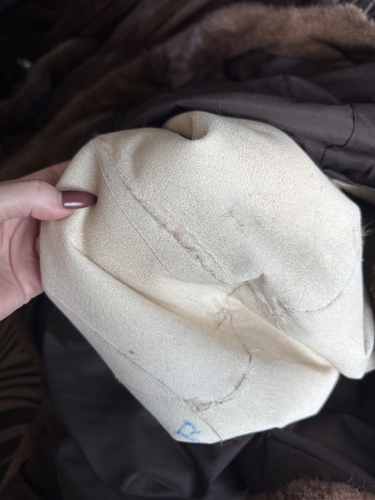 Норкова шуба 48-50, колір соболь 135 см, норка довга