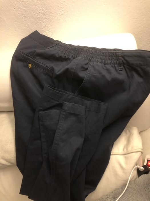 Spodnie 42 Cotton granatowe