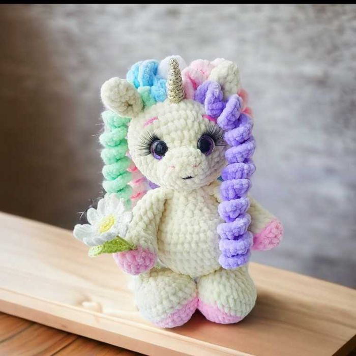 Игрушка единорог мягкая плюшевая SoftToy