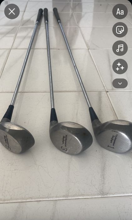 Tacos de golfe Madeira MacGregor bom estado
