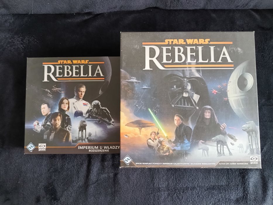 Star Wars Rebelia+ Imperium u Władzy z organizerem i fanowskim dodatkiem.