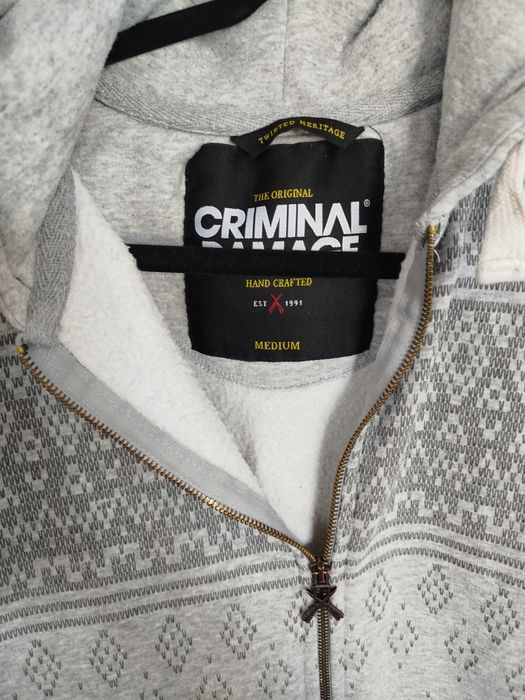 Rozpinana bluza z kapturem Criminal Damage r. M