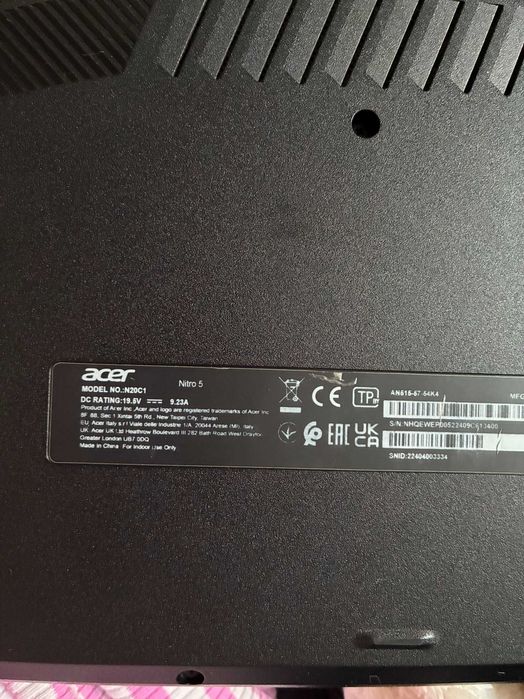 Laptop Acer Nitro AN515-57 16GB RAM, 1TB, 11th Gen Intel(R) Core(TM) i5-11400H