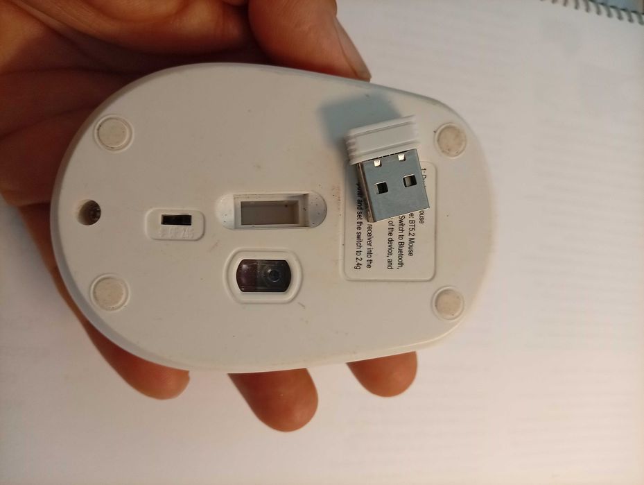 Rato bluetooth e wireless recarregavel