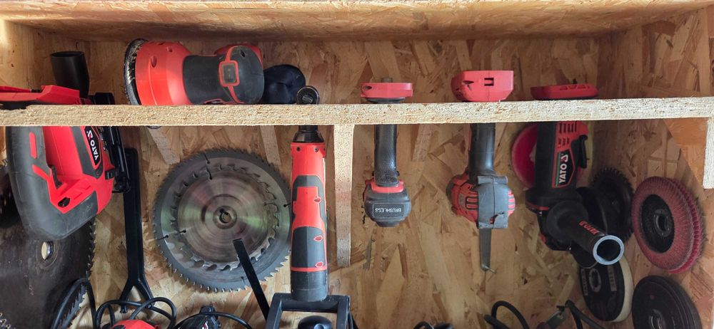 Półka narzędziowa własnoręcznie robiona - dedykowana pod Yato