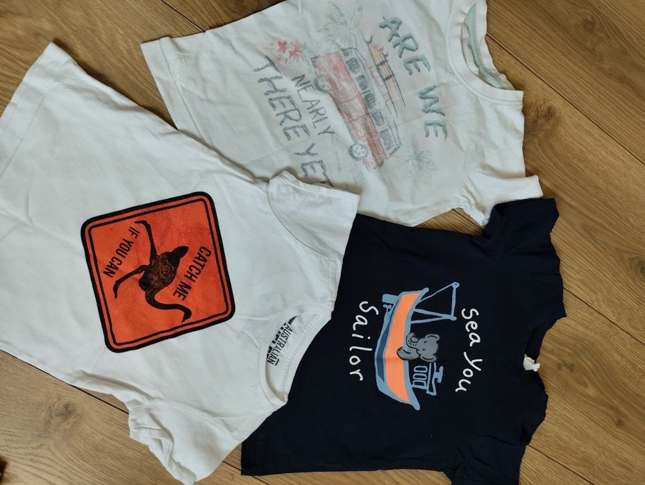 Koszulki t shirt 3pack 92 chłopiece
