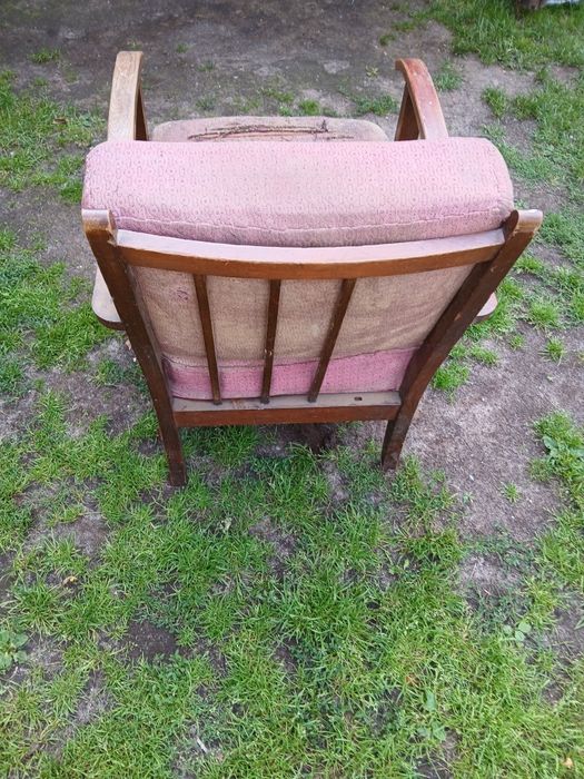 Stary Przedwojenny Fotel  Art Deco