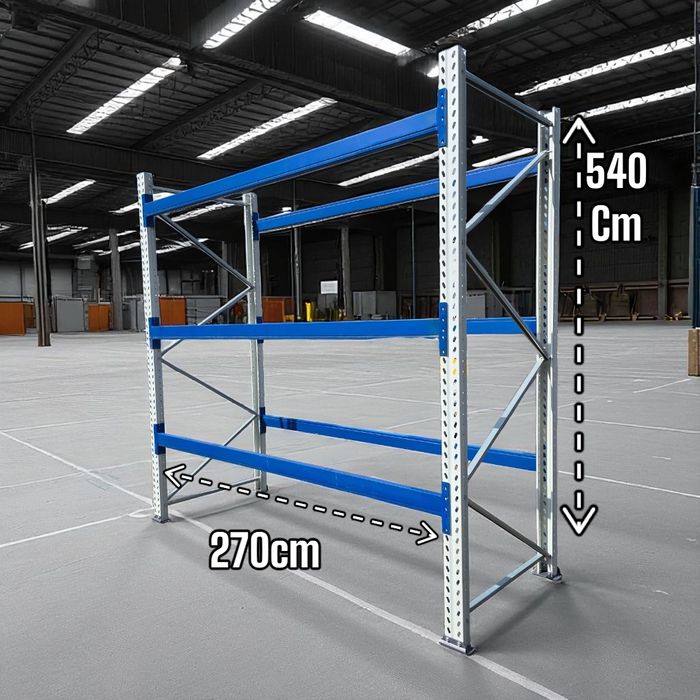 Regały magazynowe wysokiego składowania paletowe