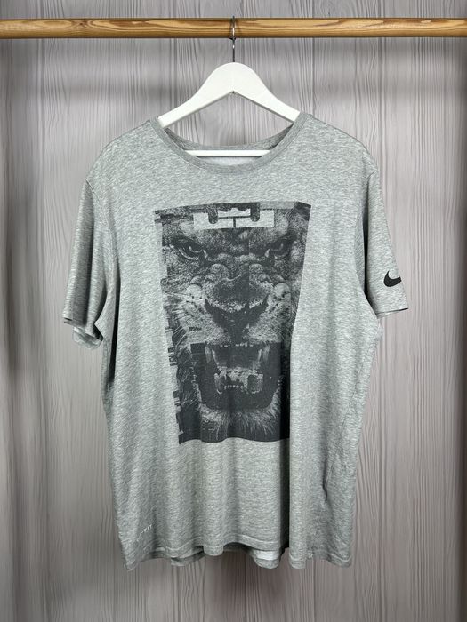 Nike James LeBron Lion Dry Gray футболка з крутим дизайном Оригінал Розмір XL