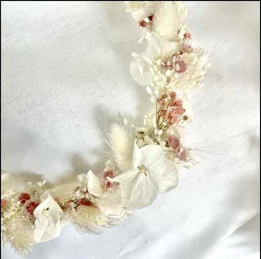 Wianek, suszone kwiaty