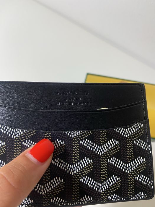 Carteira preta unissexo da goyard