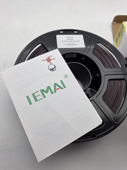 Szpula filamentu PETG-CF Marsala 1,75 mm 1,0 kg marki IEMAI.
