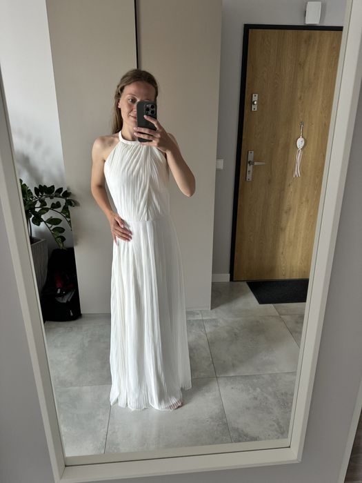 Suknia ślubna biała długa