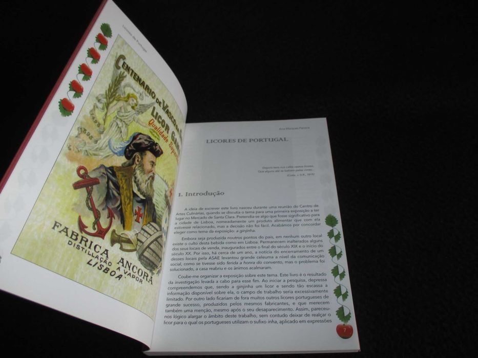 Livro Licores de Portugal 1880 a 1980 Ana Marques Pereira