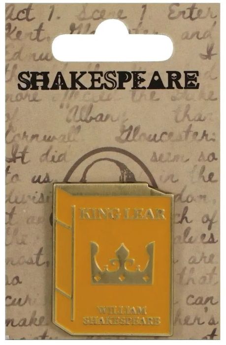 Szekspir Przypinka metalowa - Król Lear. Half Moon Bay. Nowy Produkt