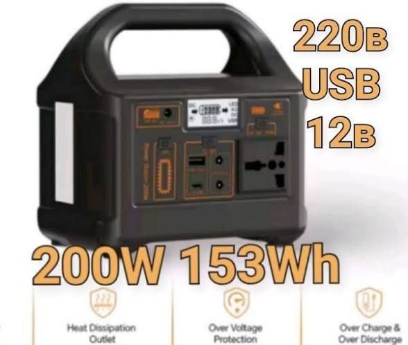 зарядна станція Gaiaray 200w 153.6Wh EG015Li павербанк