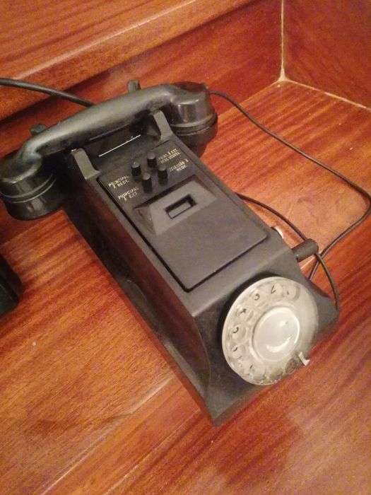 Telefone muito ANTIGO e raro  década de 1950 com caixa de transmissã