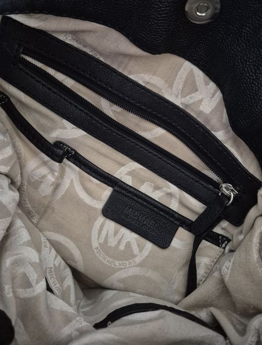 Torebka MK Michael Kors Hamilton czarna skóra naturalna mieści A4