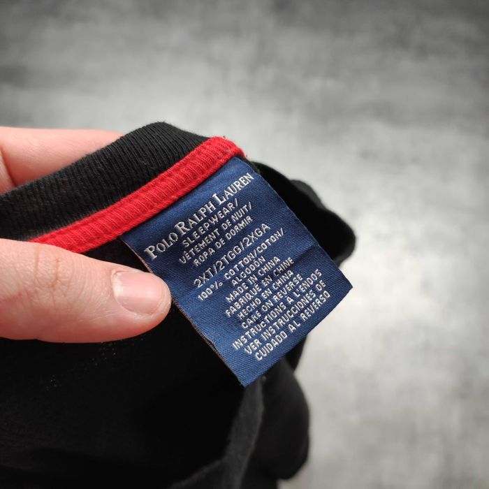 MĘSKA Bluza PREMIUM Sweter Haft Pętelka Czarna Bawełna Ralph Lauren