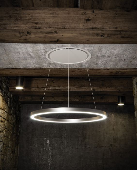 Витяжка - лампа острівна - стельова Witt Halo White