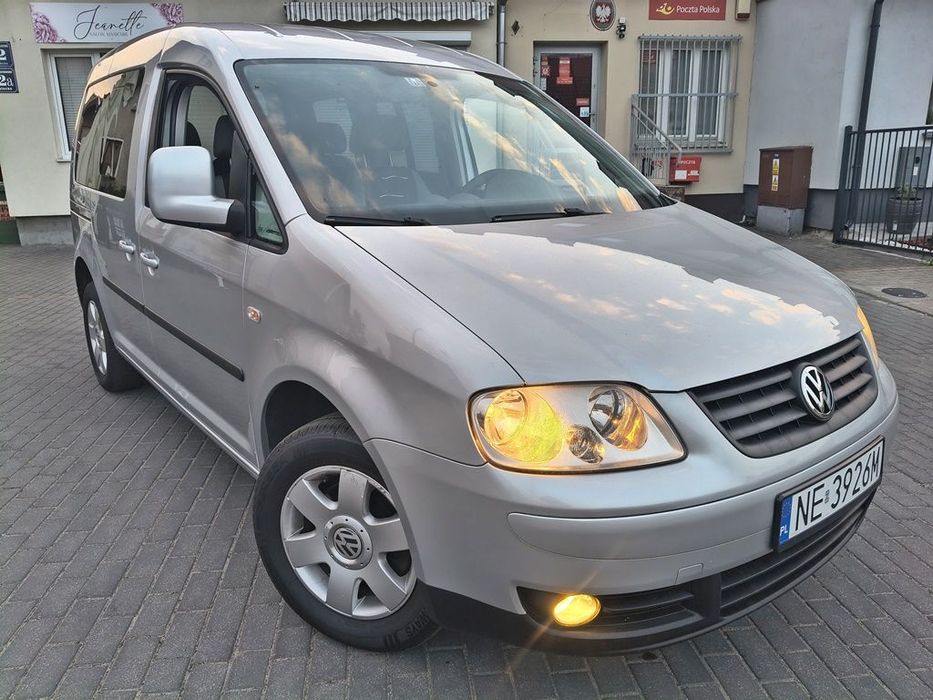 Volkswagen Caddy 1.6 MPi 102KM Family LIFE, Drzwi z obu stron! Klima! Zarejestrowany!