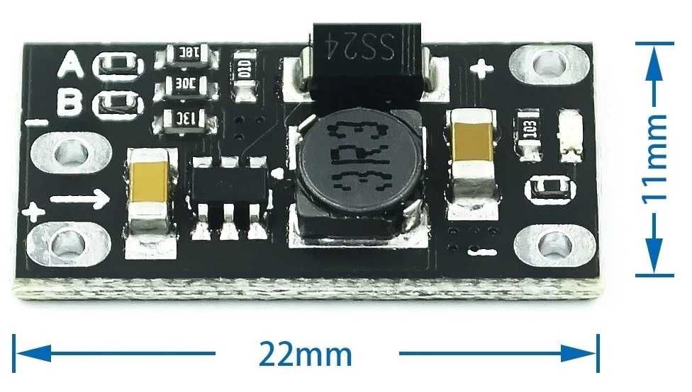DC-DC Повышающий преобразователь  ВС01 вход 3.7V - выход 5V 8V 9V 12v