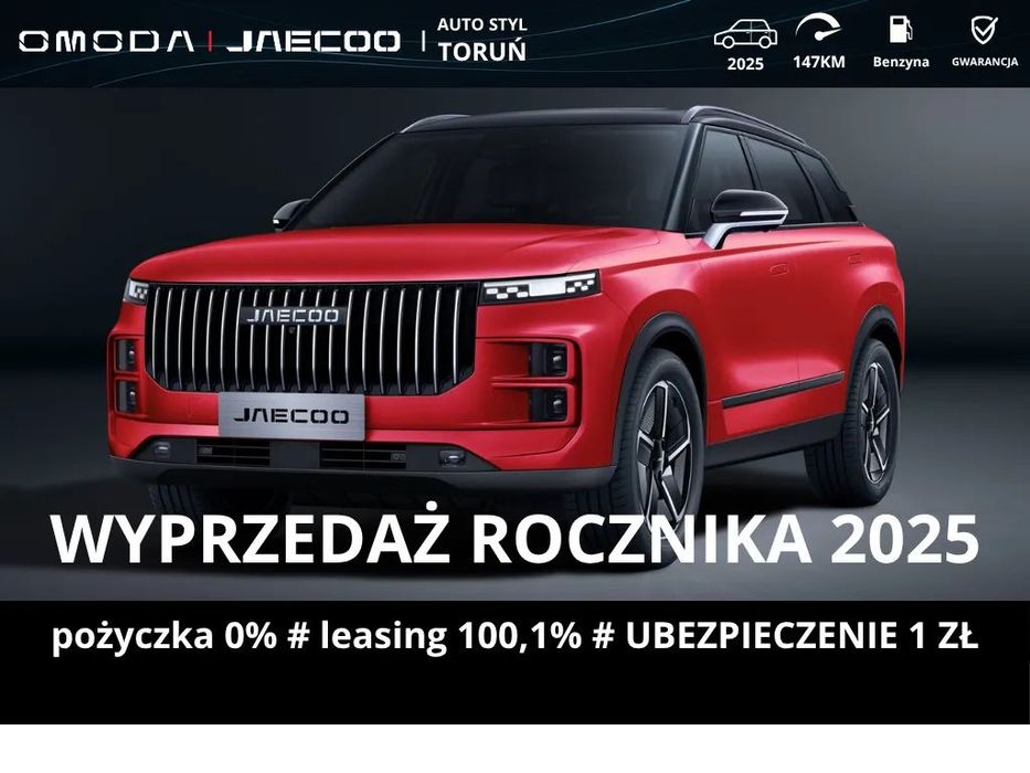 Jaecoo 7 URBAN 1.6 TGDI 7DCT 147KM/275NM dostępny od ręki FV23% ASO
