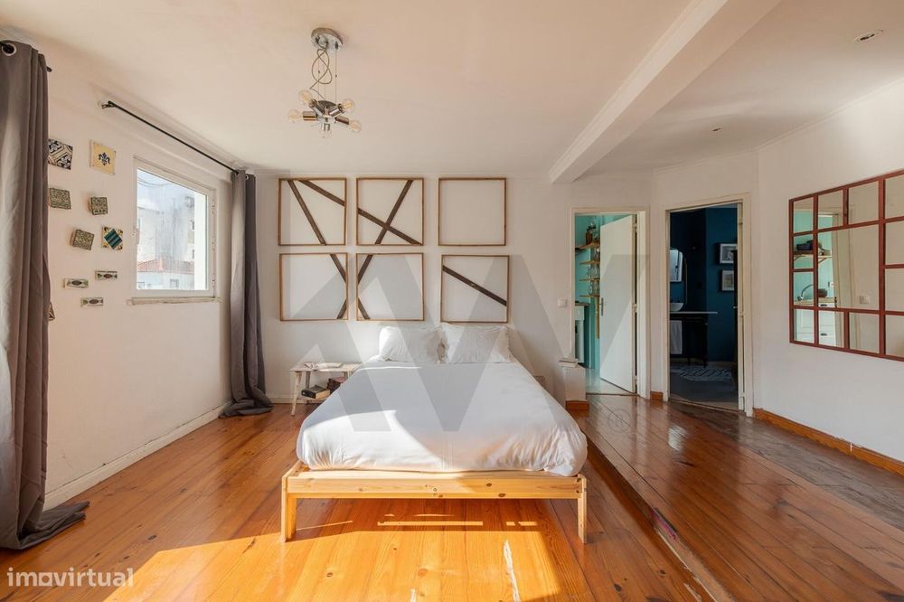 Um apartamento no coração de Lisboa. Dois espaços bonitos e independen