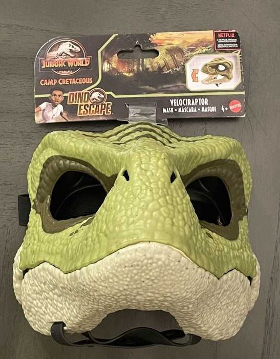 Маска раптора Jurassic World Camp Cretaceous Dino Escape Velociraptor ...