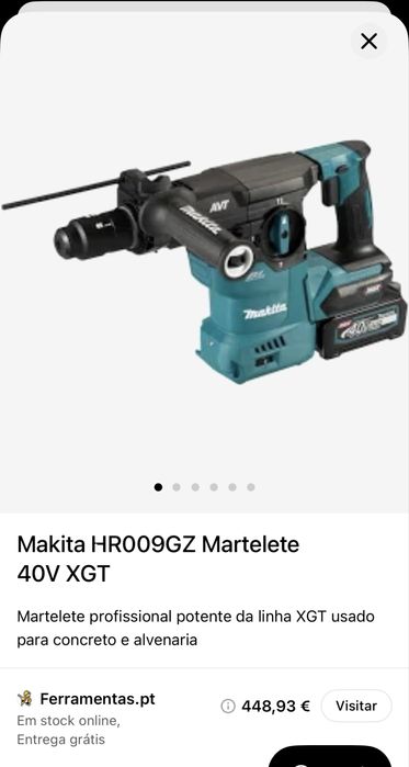 Martelete e esmerilhadeira da MAKITA