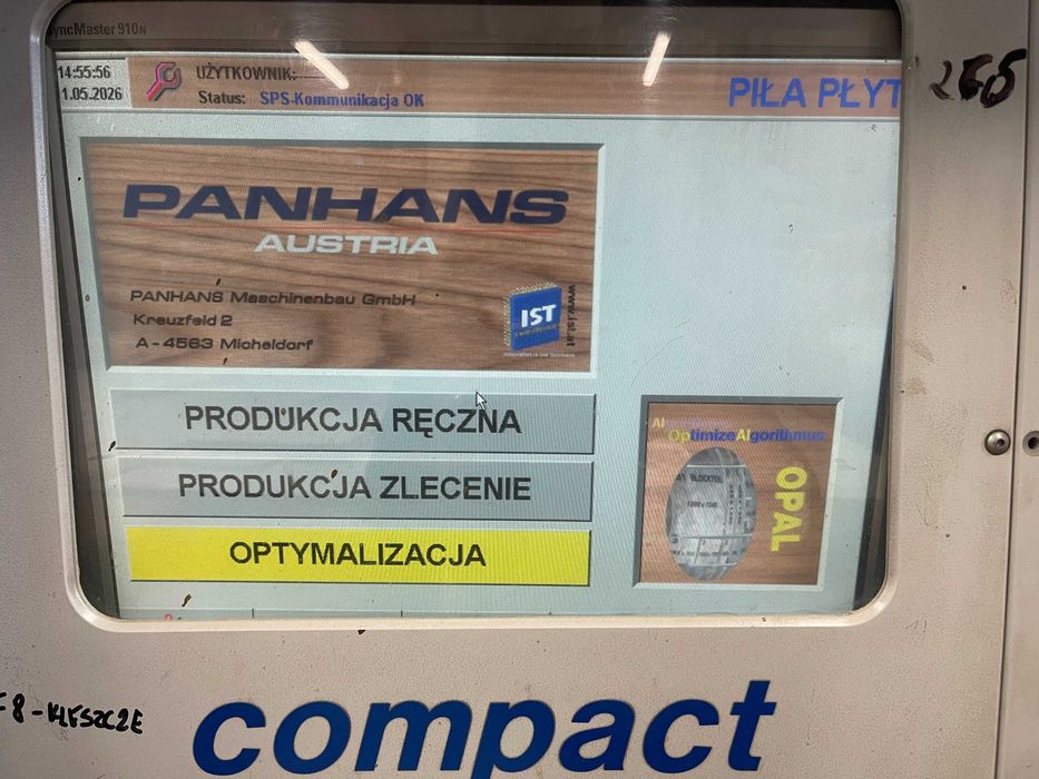 Piła panelowa PANHANS EURO 5 – rok 2001 – sprawna – 37 000 zł netto