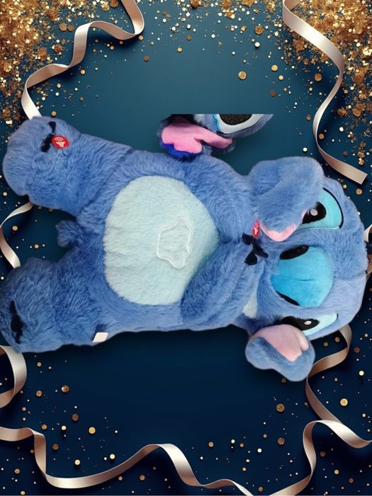 Оригінал стіч шо дихає. Мяка іграшка стич зі звуком Ліло і stich