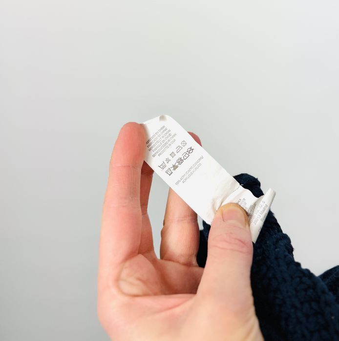 Granatowy sweter o grubym splocie XS/S 34/36 Atmosphere